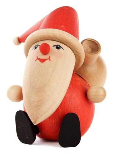 Miniature père noël assis - père,