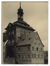 Allemagne, Bamberg, Le Rathaus, Tirage vintage, 1954 Photo prise par Henri Lesto