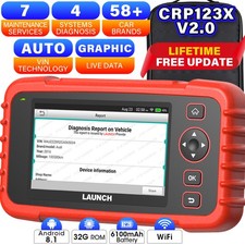 LAUNCH X431 CRP123X Valise Diagnostique Multimarque Auto OBD2 Scanner 4 Systèmes