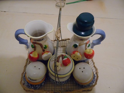 Pot sel poivre huile vinaigre - sel,