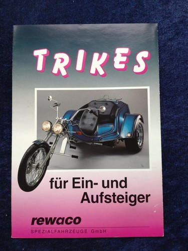 Rewaco trikes brochure 1992 - trikes,