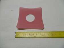 ancienne coupelle de lustre en opaline rose Ø 106 mm trou 28 mm (réf AK19)