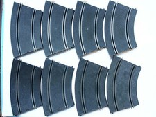 8 Rails pour circuit de voiture électrique Jouef 2ème génération ref 323 noir 