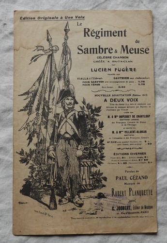 Partition ancienne regiment - ancienne,