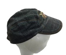 Orchestra casquette rayé gris foncé doublé orange Jazz Band  bébé 46/48 cm