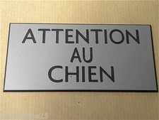 plaque gravée ATTENTION AU