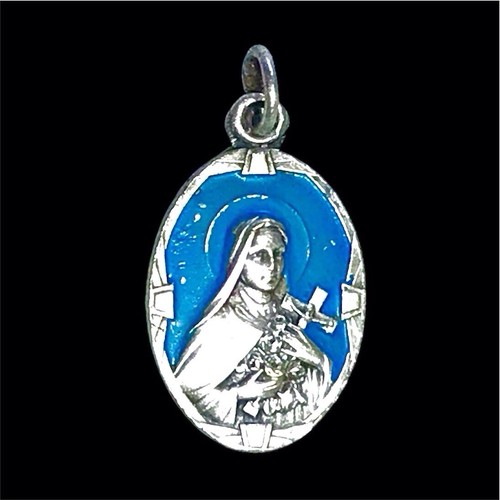 Médaille argenté émaillée