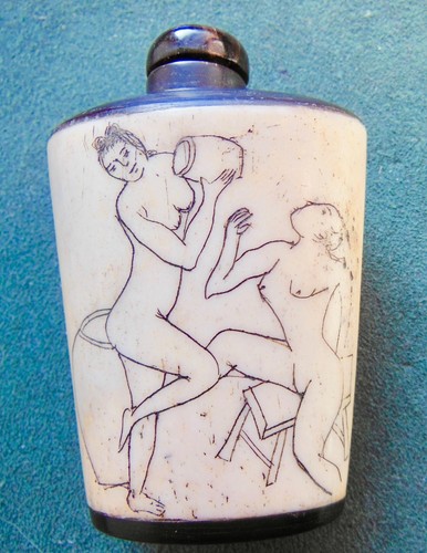 Tabatière opium érotique - a,