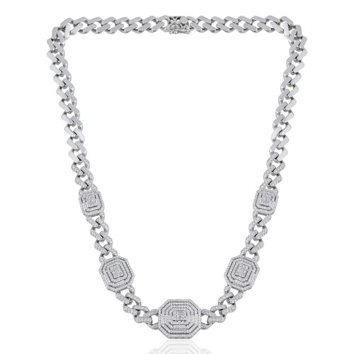 Pendentif baguette diamant - pendentif, en