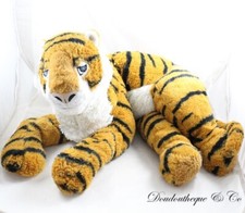 Grande peluche tigre IKEA Djungelskog marron rayé allongé 55 cm (VI-26325)