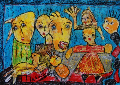 Art brut sur - papier, cm