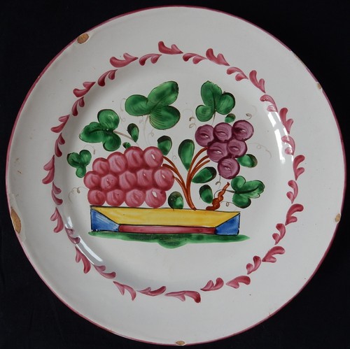 Assiette ancienne faïence - , de