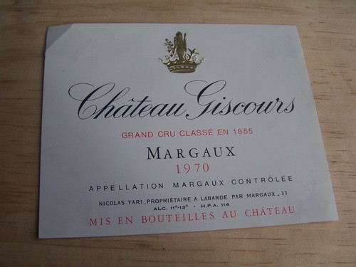 étiquette vin chateau