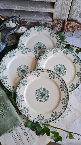 Anciennes assiettes dessert - 4,