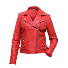 Blouson de motard en cuir