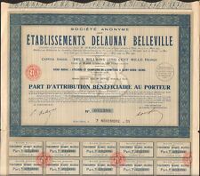 Etablissements DELAUNAY BELLEVILLE, Automobile (SAINT-DENIS 93) (O)