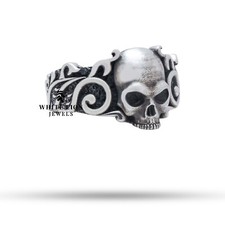 Bague Crâne Gothique À