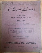 Catalogue appareils de levage Palans - treuils - vérins - 1911 ( ref 63 )