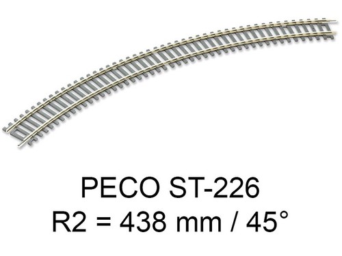 Peco 226 rail courbe - -,