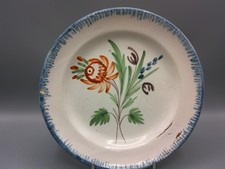 ASSIETTE FAIENCE AUVILLAR 19°