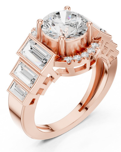 Bague ronde diamant vvs1 - bague,