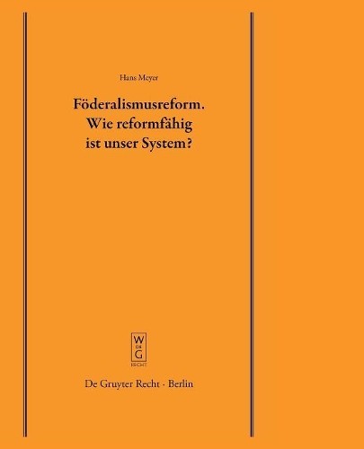 Hans meyer föderalismusreform - hans,