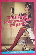 PUBLICITE PRESSE Lingerie Féminine Bas Collant DIM  Le nouveau DIM est paru 1981