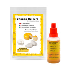 Présure 30ml + Ferment Fromage 5g- Ingrédients pour faire du fromage à la maison