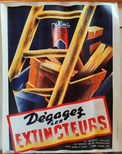 Affiche sécurité dégagez