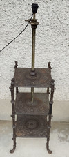 Ancienne table sellette /lampadaire fonte 19 em siècle Iron cast table  lamp