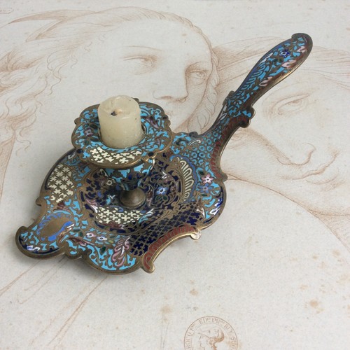 Ancien bougeoir bronze - bougeoir, et