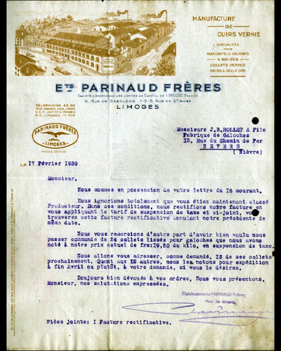 Limoges usine tannerie du - (87),