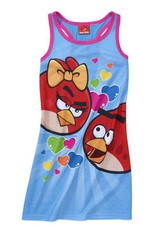 ROBE ETE OU CHEMISE DE NUIT ETE ANGRY BIRDS 5-6 ans ( jeu mobile iphone )
