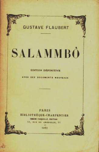Salammbô gustave flaubert - -,