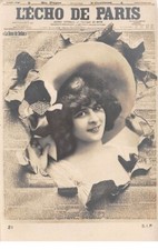 Spectacle - n°73523 - L'Echo de Paris - Jeune femme portant un chapeau