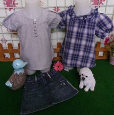 lot 12 vêtements enfant 4 ans fille,short,tee-shirt,tunique,robe,top bretelles .