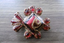 Ancienne broche vintage poisson en résine