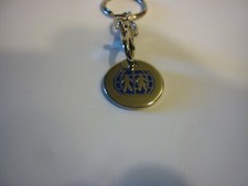 PORTE CLE  Jeton caddie métal 2 enfants : un garçon et une fille