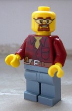 lot divers Lego city  CTY 309 figurine technicien ouvrier chantier set 4204 4200