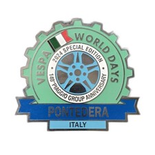Vintage vespa badge world