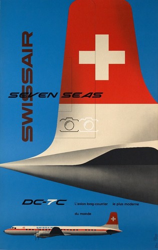 Airlines swissair 7c - airlines, dc