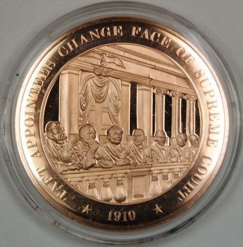 Bronze proof medal - proof, taft