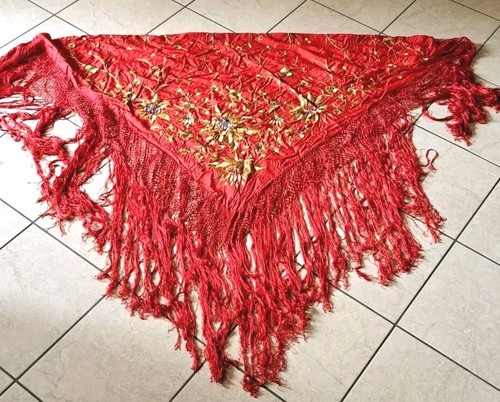 Manton flamenco shawl - shawl, in
