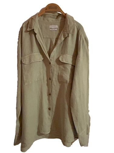 Zara chemise lin vert - zara,