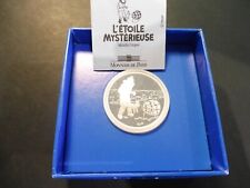 RARE MEDAILLE ARGENT 925 TINTIN MDP  1993 "ETOILE MYSTERIEUSE "NEUF EN BOITE