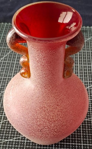Vase probablement murano rouge - vase,