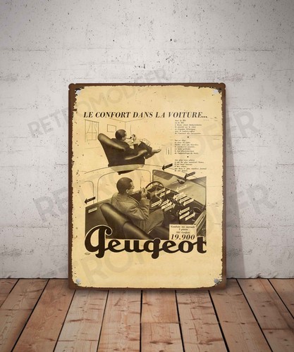 Plaque métal vintage - , peugeot