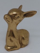 ANCIEN BIBELOT faon en laiton