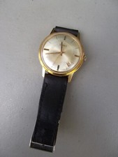 ancienne montre homme bracelet SUIZEX plaqué or dateur vers 1960 ébauche Suisse