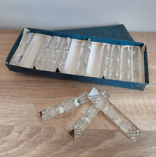 Boîte de 12 pose couteaux ❤️  taillés  en  cristal au plomb 24% PBO